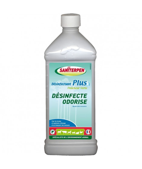SANITERPEN - Désinfectant Plus Fraicheur Verte 1L.