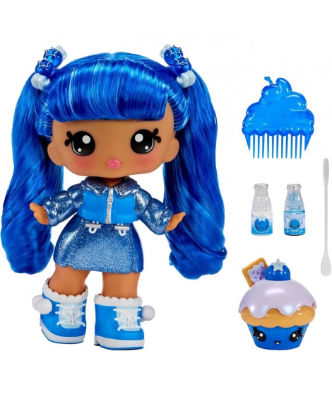 Yummiland - Grande poupée 25 cm a coiffer et câliner - Animal de compagnie + baumes a levre parfumé - Rory - Des 4ans