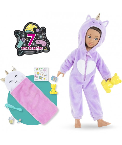 Coffret Poupée mannequin - COROLLE GIRLS -  Luna Pyjama Party