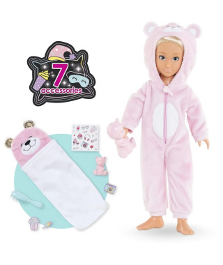 Coffret Poupée mannequin - COROLLE GIRLS -  Valentine Pyjama Party