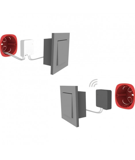 Kit va-et-vient - DIO CONNECTED HOME - 54738 - Micromodules récepteur + émetteur - 200 W