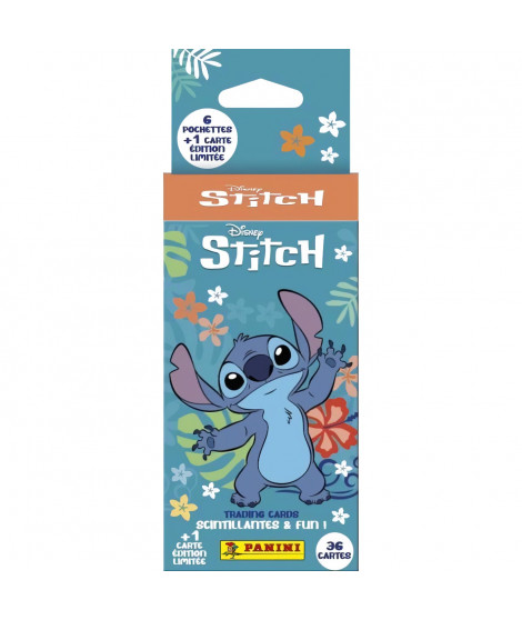 Blister de 6 pochettes + 1 carte EL - PANINI - STITCH TC - 36 cartes