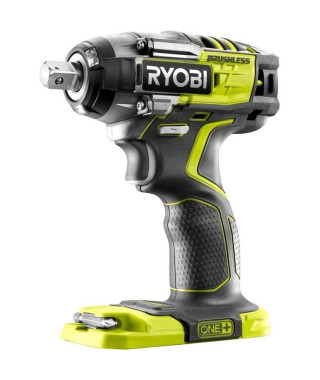 RYOBI - Boulonneuse a chocs BRUSHLESS 18V ONE+ - 4 modes - emmanchement carré 1/2 + adaptateur hexagonal 1/4'' - R18IW7-0
