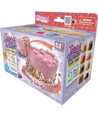 Kit de cuisine - GOLIATH - Tasty Tinies Strawberry Cake - Gâteau fraise avec glaçage vanille et décorations des 6 ans