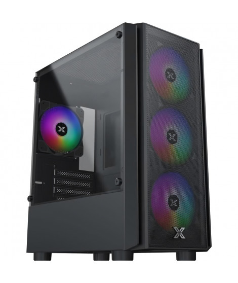 Boîtier PC Mini Tour sans alim - XIGMATEK NYX Air (Noir) - Micro ATX/Mini-ITX - 4x120mm RGB Fixe - Mesh - USB 3.0/2.0