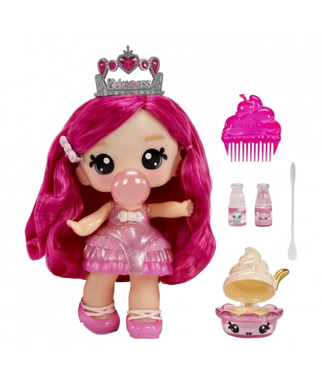 Yummiland - Grande poupée 25 cm a coiffer et câliner - Animal de compagnie + baumes a levre parfumé - Bianca - Des 4ans
