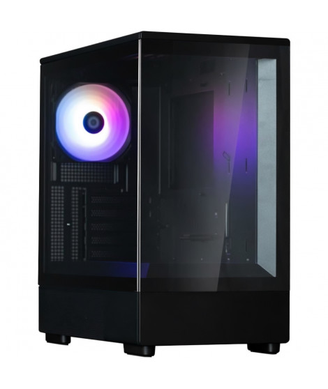 Boîtier PC Mini Tour sans alim - ZALMAN P10 (Noir) - Micro ATX/Mini-ITX - 1x120mm A-RGB - USB-C/3.0/HD Audio - Verre trempé