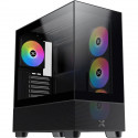 Boîtier PC Moyen Tour sans alim - XIGMATEK Endorphin Air V2 (Noir) - E-ATX/ATX - 4x120mm A-RGB - USB-C/3.0/2.0 - Verre trempé