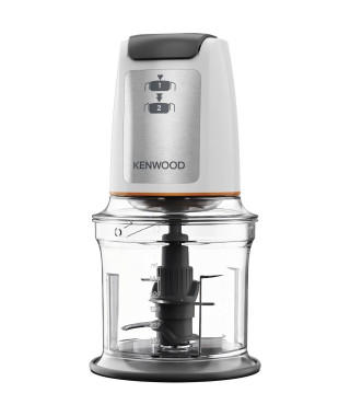 KENWOOD CHP61.00WH - Mini hachoir 0,8L - 4 lames en acier inoxydable - 500W - Base anti-dérapante - Blanc