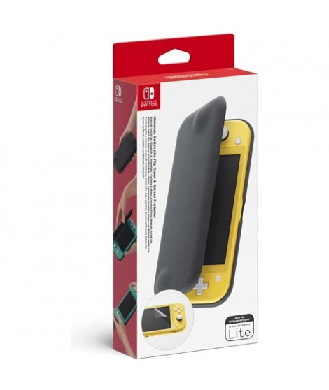 Pochette a rabat et Protection d'écran pour Nintendo Switch Lite  Noir