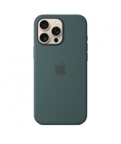 APPLE iPhone 16 Pro Max - Coque en silicone avec MagSafe - Lake Green