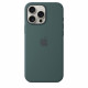 APPLE iPhone 16 Pro Max - Coque en silicone avec MagSafe - Lake Green