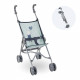 Poussette canne sauge pour poupons COROLLE - 36/42/52 cm - Légere et pliable - Des 3 ans