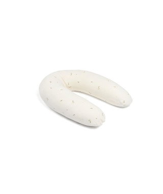 doomoo Coussin de Grossesse & d'Allaitement 2 en 1 Twisty - Ultra Confort - Remplissage Microbilles ultra-fines, Creme
