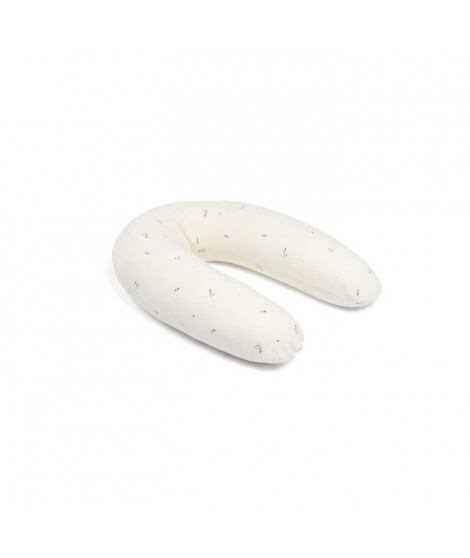 doomoo Coussin de Grossesse & d'Allaitement 2 en 1 Twisty - Ultra Confort - Remplissage Microbilles ultra-fines, Creme