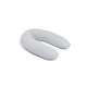 doomoo Coussin de Grossesse & d'Allaitement 2 en 1 Twisty - Ultra Confort - Remplissage Microbilles ultra-fines, Gris