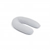 doomoo Coussin de Grossesse & d'Allaitement 2 en 1 Twisty - Ultra Confort - Remplissage Microbilles ultra-fines, Gris