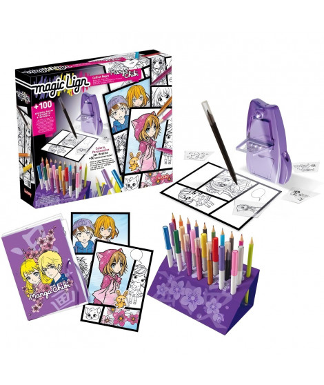 Magic Lign - LANSAY - Coffret Repro Manga Chibi - 100 illustrations - Des 7 ans