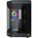 Boîtier PC Cube sans alim - XIGMATEK CUBI (Noir) - E-ATX/ATX/Micro ATX - 6x120mm A-RGB - USB-C/3.0 - Verre trempé