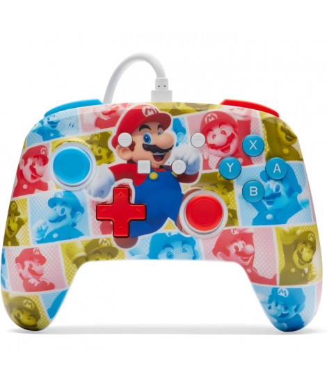 Manette Filaire - POWER A - Nintendo Switch - Mario Hero Reel