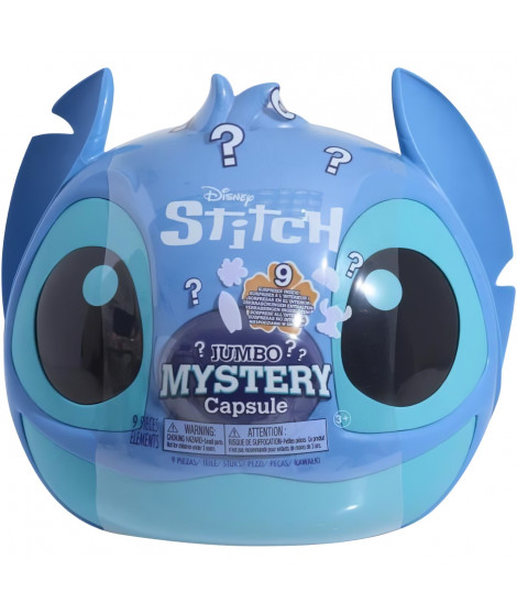 Jouet interactif - LICENCE /STITCH - Tete Surprise Stitch - 23 cm, 10 accessoires cachés, décoration pour chambre