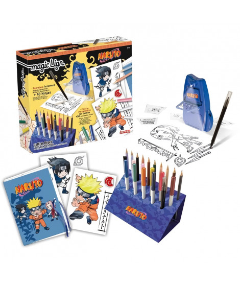 Magic Lign - LANSAY - Coffret Repro Naruto - 100 illustrations - Des 7 ans