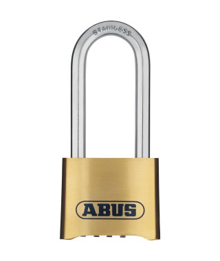 Cadenas a combinaison - ABUS - 180IB/50HB63 B/DFNLI - Corps laiton forgé - Anse inox - Code numérique