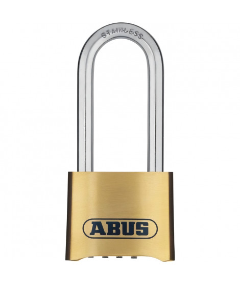 Cadenas a combinaison - ABUS - 180IB/50HB63 B/DFNLI - Corps laiton forgé - Anse inox - Code numérique