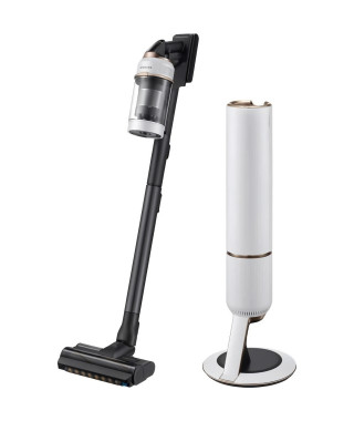 SAMSUNG Bespoke Jet Plus Pet VS20B95823W - Aspirateur Balai + Clean Station 2.0 - 580 W - 210 AW