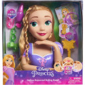 Tete a coiffer - DISNEY PRINCESSES - Tete a Coiffer Raiponce Deluxe - 12 accessoires, faux flacon de vernis, guide coiffure