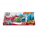 Pack de Dinos - ZURU - Dino Action Mega Dinos 3 Pack - T-Rex, Vélociraptor et Ptérodactyle interactifs et rugissants