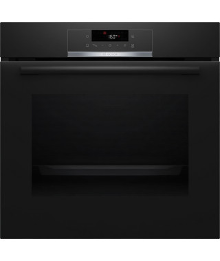 Four pyrolyse Softclose - BOSCH  SER4 - HQG572BB3F - Noir - 8 modes de cuisson - 59,5 x 59,4 x 54,8 cm