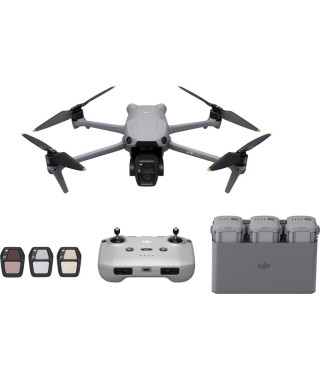 Drone - DJI - Air 3S Fly More Combo (- DJI - RC-N3) - Double Caméra CMOS 1 et Télécam 70mm - 14 Stops de Plage Dynamique - RT…