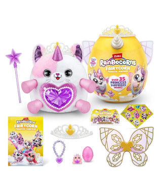 Peluches Interactives - ZURU - Fairycorn Princess S6 - 6 princesses fées a collectionner avec plus de 35 surprises