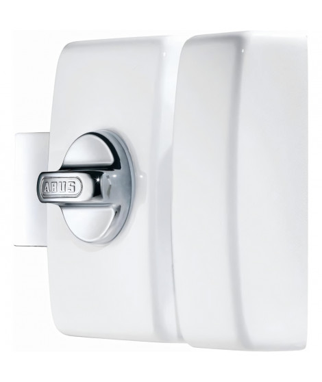 Verrou - ABUS - V83 CB 45 W EK - Coffre blanc, gâche en acier, pene en acier chromé - Double cylindre