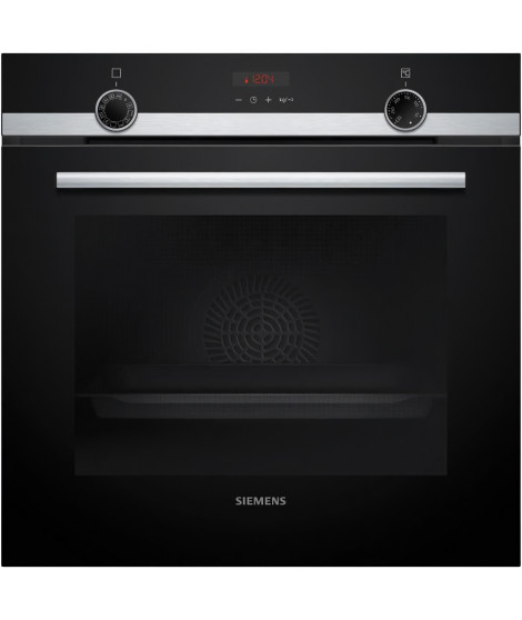 Four pyrolyse - SIEMENS IQ300 - HB574ABR3F - Noir - 7 modes de cuisson - 59,5 x 59,4 x 54,8 cm
