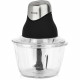 Mini hachoir électrique - H.Koenig - LEO8 - 320 W - Bol en verre 1 L - Lames en acier inoxydable - Noir mat et chrome