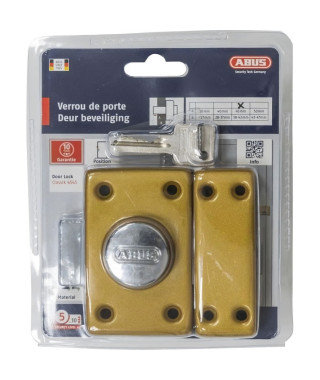 Verrou - ABUS - CLK CB 45 B EK - Coffre, gâche et pene en acier - Cylindre en laiton - Finition avec visserie