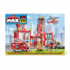 Set de Construction - ZURU - Fire Station Large (976 pieces) - Crée une caserne de pompiers avec véhicules et accessoires