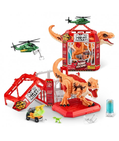Jeu de Capture - ZURU - Dino Escape - Capture le dinosaure en liberté avec pieges et armes pour éviter la destruction