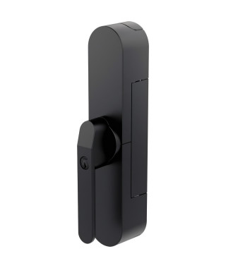 Verrou de sécurité porte de terrasse - ABUS - WINTECTO One FCA4100 BK - Technologie SmartX, capteur d'alarme 3D
