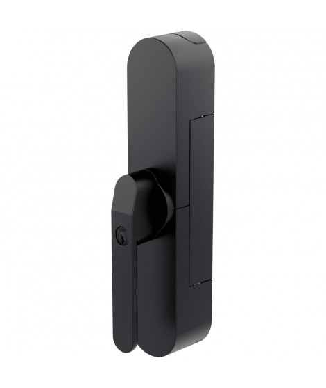 Verrou de sécurité porte de terrasse - ABUS - WINTECTO One FCA4100 BK - Technologie SmartX, capteur d'alarme 3D
