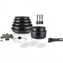 Batterie de cuisine - Tous feux dont induction - ART & CUISINE - AC1824 - Aluminium - 18 pieces - Anti-adhérent - Poignée amo…
