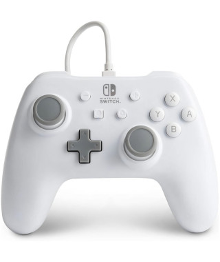 Manette Filaire - POWER A - Nintendo Switch - Blanc