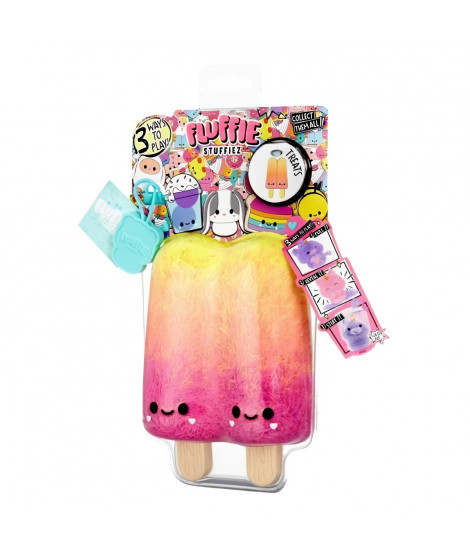 Fluffies Stuffiez - Peluche ASMR a personnaliser - Glâce a l'eau - Rembourrage a retirer et découvrir un autre personnage - D…