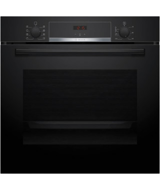 Four encastrable EcoClean - BOSCH SER4 - HBA553BA3F - Noir - 71 L - Classe énergie A+ - 59,5 x 59,4 x 54,8 cm