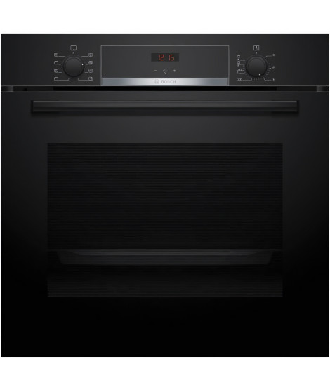 Four encastrable EcoClean - BOSCH SER4 - HBA553BA3F - Noir - 71 L - Classe énergie A+ - 59,5 x 59,4 x 54,8 cm