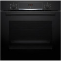 Four encastrable EcoClean - BOSCH SER4 - HBA553BA3F - Noir - 71 L - Classe énergie A+ - 59,5 x 59,4 x 54,8 cm
