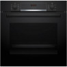 Four encastrable EcoClean - BOSCH SER4 - HBA553BA3F - Noir - 71 L - Classe énergie A+ - 59,5 x 59,4 x 54,8 cm