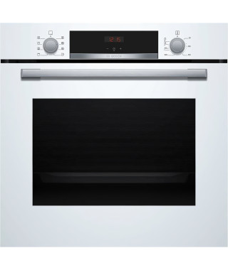 Four encastrable Ecoclean -BOSCH SER4 - HBA553BV3F - Blanc - 71 L - Classe énergie A+ - 59,5 x 59,4 x 54,8 cm